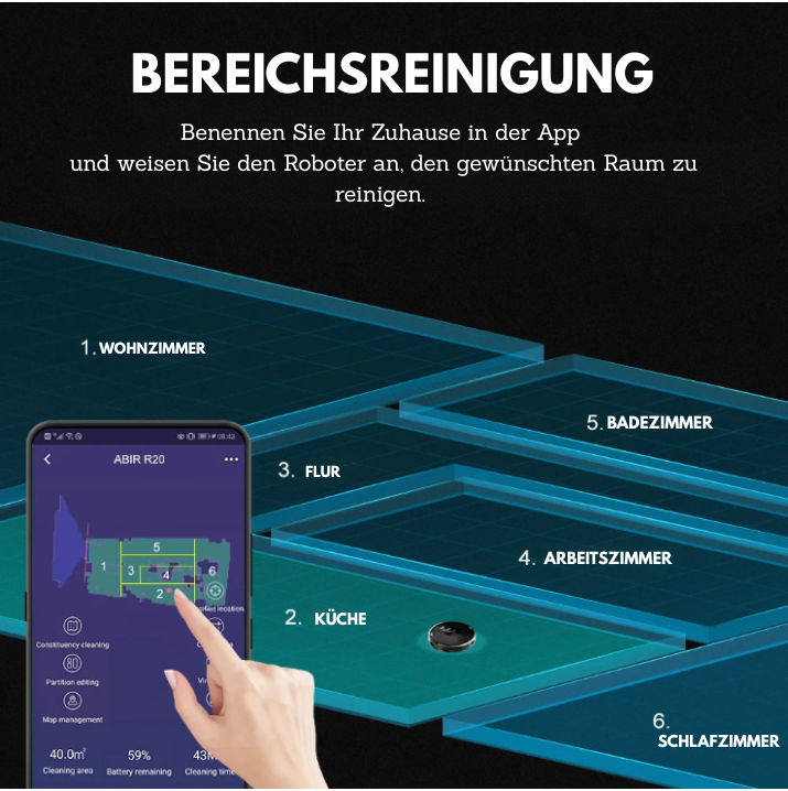 Airova N300 LaserVision – App Steuerung